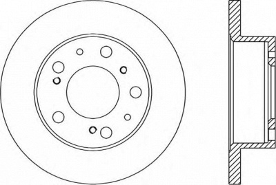 OPEN PARTS bda113610 -  Тормозной диск